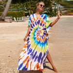 cambioprcaribe Multicolors / Plus Size Multicolors Tie dye Print Dress