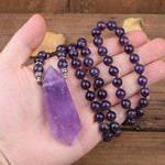 Double Terminated Amethyst Necklace