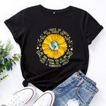 What a Wonderful World Quote Daisy T-Shirt