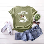 Pawsitive Catitude Graphic T-Shirt