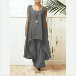 cambioprcaribe OOTD Zen Gypsy High-Low Tank + Palazzo Pants Outfit