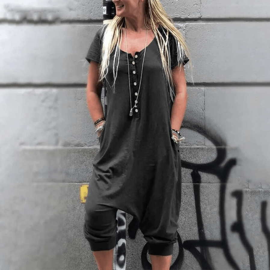 cambioprcaribe Overall Gray / S Vintage Jumpsuits Casual Overall