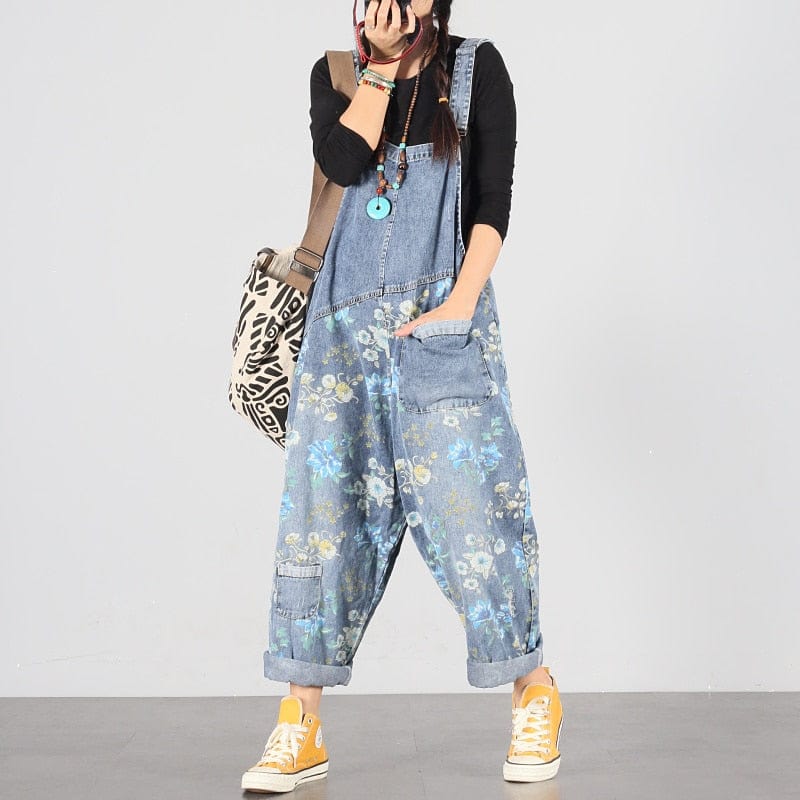 cambioprcaribe Overall Lily Blue Denim Overall