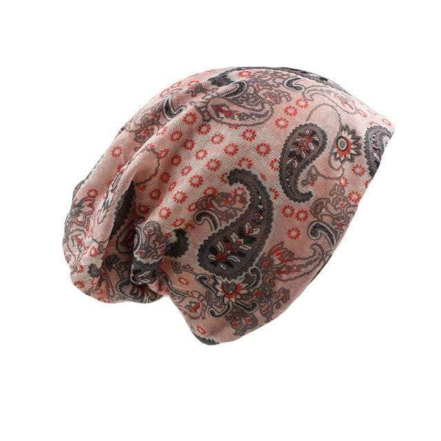 Paisley Love Pink Beanie Hat