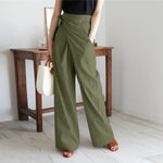 cambioprcaribe Pants Army Green / XXXL Lady Elegant Cotton Pants
