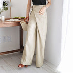 cambioprcaribe Pants Beige / 4XL Lady Elegant Cotton Pants