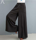 cambioprcaribe Pants Black / 7XL Makenna Vintage Palazzo Pants