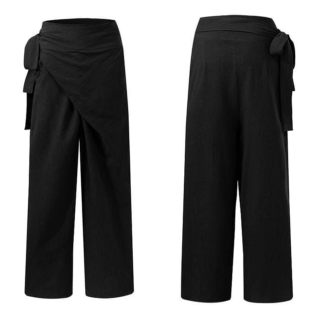 cambioprcaribe Pants black / L Lady Elegant Cotton Pants