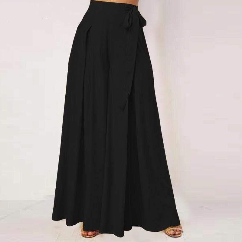 cambioprcaribe Pants Black / XXXL Coraline High Waist Wide Leg Pants