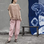 cambioprcaribe Pants Simplicity Cotton & Linen Harem Pants | Lotus