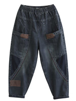 cambioprcaribe Patchwork Harem Denim Pants