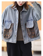 cambioprcaribe Patchwork Punk Denim Jacket