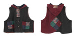 cambioprcaribe Patchwork Punk Denim Vest