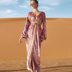 cambioprcaribe Pink dress / S Velvet Pink Maxi Dress | Mandala