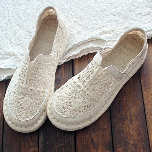 Retro Mesh Slip On Loafers