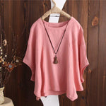 cambioprcaribe S / Pink Elena Batwing Sleeve T-Shirt