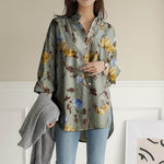 cambioprcaribe shirt 5XL / D-Grey Eliza Loose Nature Inspired Shirt