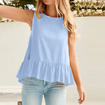 Summer Ruffled Tank Top