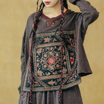 Tibet Mandala Oversized Shirt