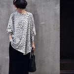 cambioprcaribe T-Shirt Rice white / L Asymmetrical Leopard T-Shirt