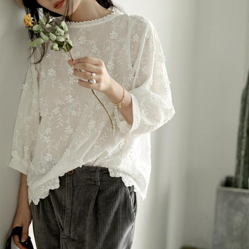 Posie Floral Embroidered Top