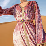 cambioprcaribe Velvet Pink Maxi Dress | Mandala