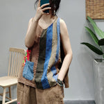 cambioprcaribe Vest Figure 2 / One Size Hippie Patchwork All-match vest