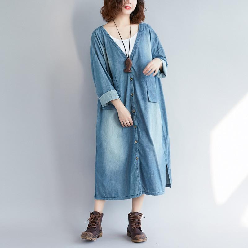 cambioprcaribe Vintage Denim Trench Coat