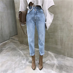 Vintage High Waist Straight Jeans