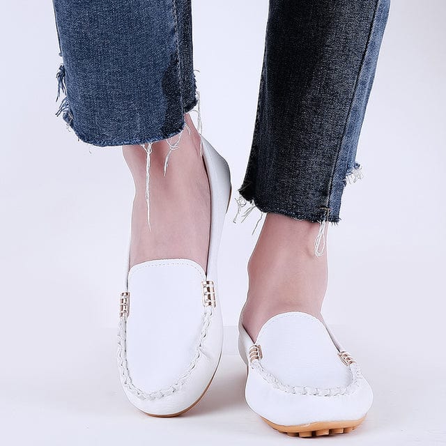 cambioprcaribe White / 41 Amber Denim Loafer Shoes