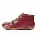 cambioprcaribe Wine Red / 11 Lace Up Genuine leather Ankle Boots