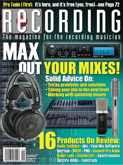 Recording Magazine, September 2015