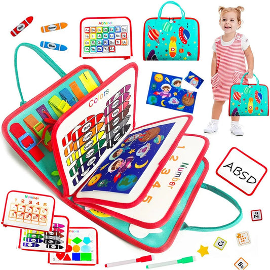Toddler Montessori Busy Board - GeniePanda
