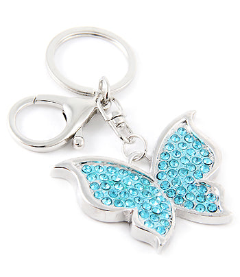 blue butterfly purse charm