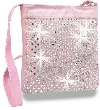 pastel pink cross body