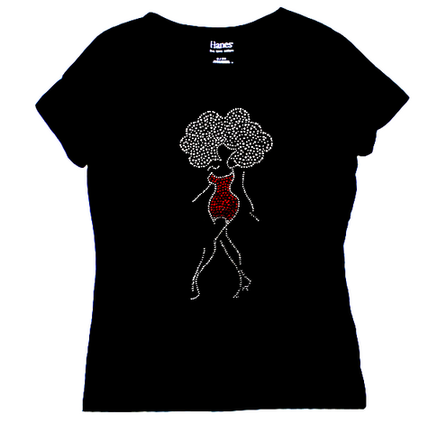 big hair bling tee