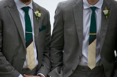 Custom Wedding neckTies by MIZU details