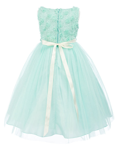 mint flower girl dresses