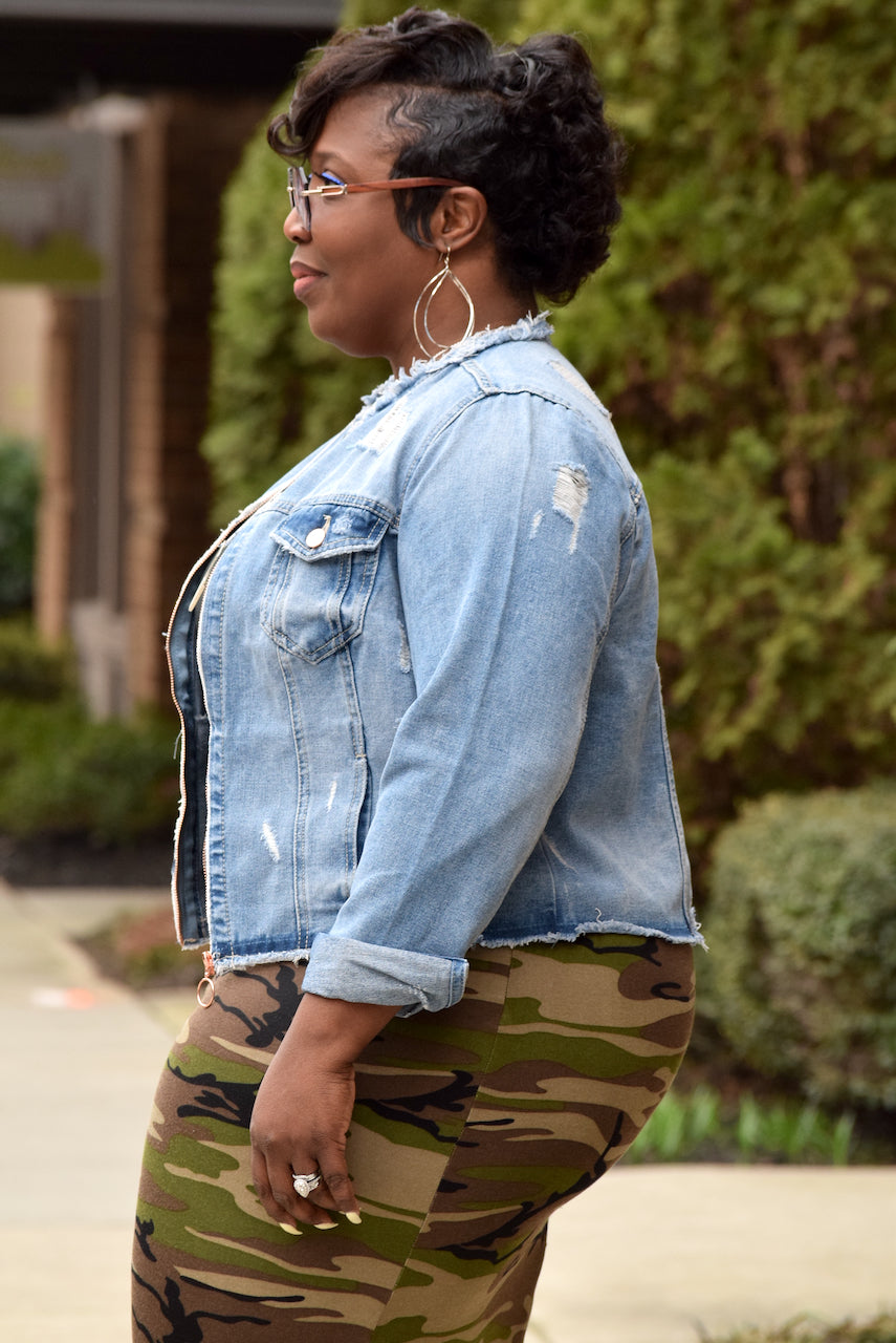 Plus Size Jean Jacket