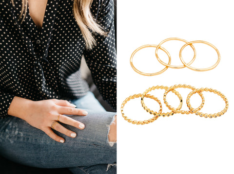 Real Style Project Gorjana Stacking Rings