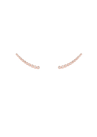 Apostyle Leah Alexandra Astro Ear Climber Rose Gold