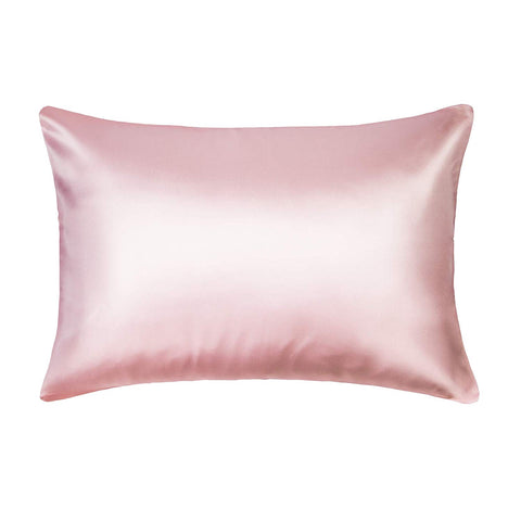 100% Mulberry Silk Toddler Trval Pillowcase, Both Side 19 Momme Silk, for Hair and Skin, Pink, 1pc (13"x 18")