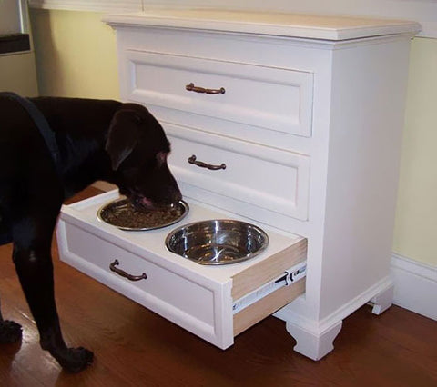 Pet bowl drawer