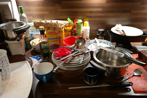 Kitchen in a mess