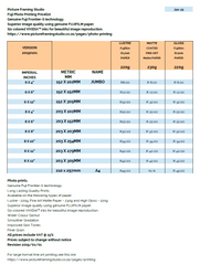 Photo Printing Prices