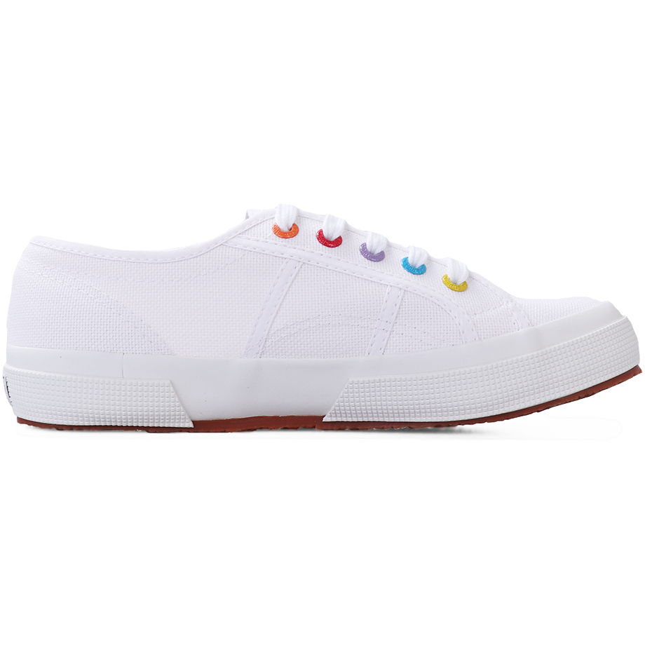 Superga 2750 White-Coloured Eyelets 