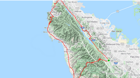 San Mateo Road Cycling Routes