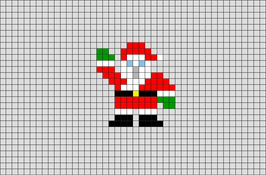 Santa Pixel Art – BRIK