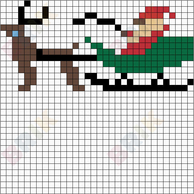 Immagini Natale 400 Pixel.Pixel Babbo Natale Brik