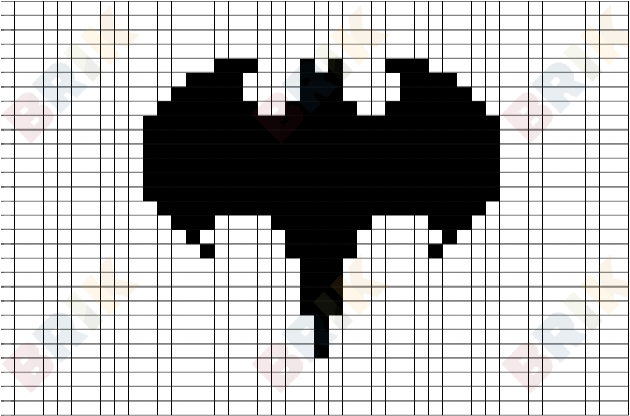 Batman 2007 Logo Pixel Art – BRIK